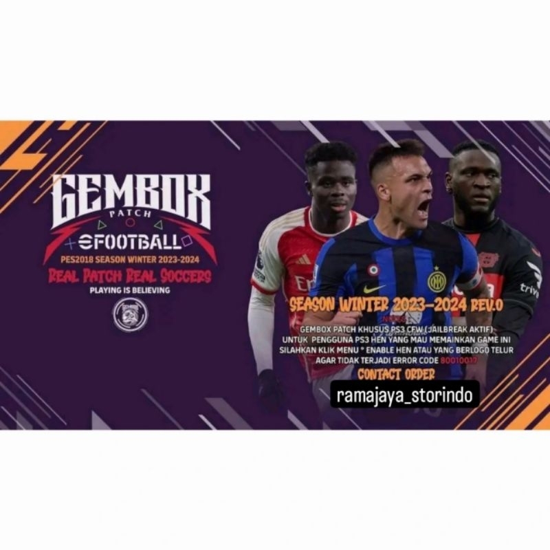 Jual Gembox Patch Pes Winter Rev Update Terbaru Chat Dulu