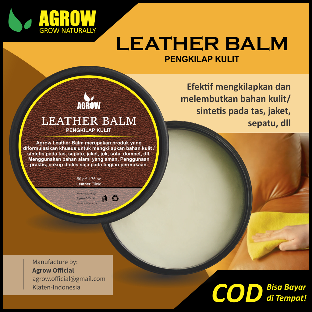 Jual Leather Balm Semir Kulit Pelembut Kulit Tas Jaket Dompet Sepatu