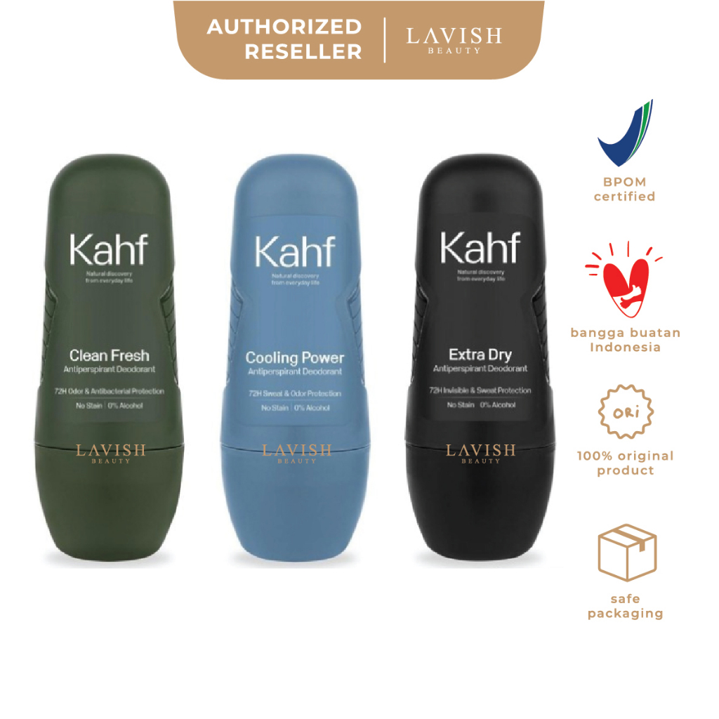 Jual KAHF Antiperspirant Deodorant Roll On Cooling Power Extra Dry