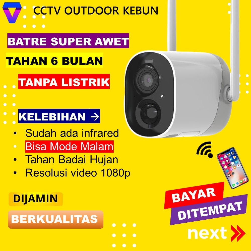 Jual Cctv Outdoor Tanpa Kabel Jarak Jauh Pantau Hp Kebun Sawit Kamera