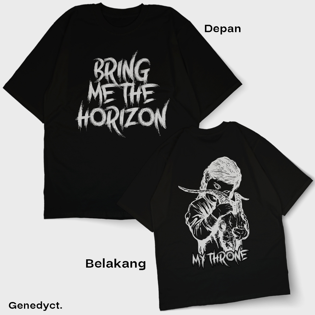 Jual GENEDYCT Tshirt Bring Me The Horizon Oversize Unisex Pria Wanita