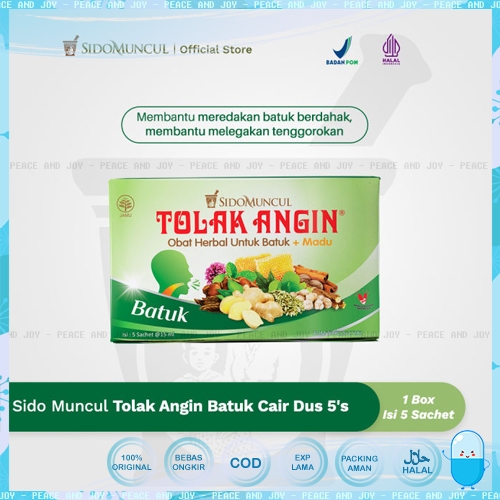 Jual Tolak Angin Batuk S Sido Muncul Herbal Mengatasi Batuk Shopee