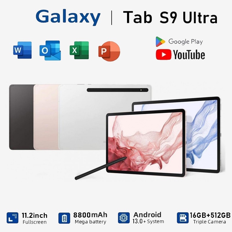 Jual Tablet PC Asli Baru Galaxy Tab S9 Ultra S9 16GB 512GB Tablet