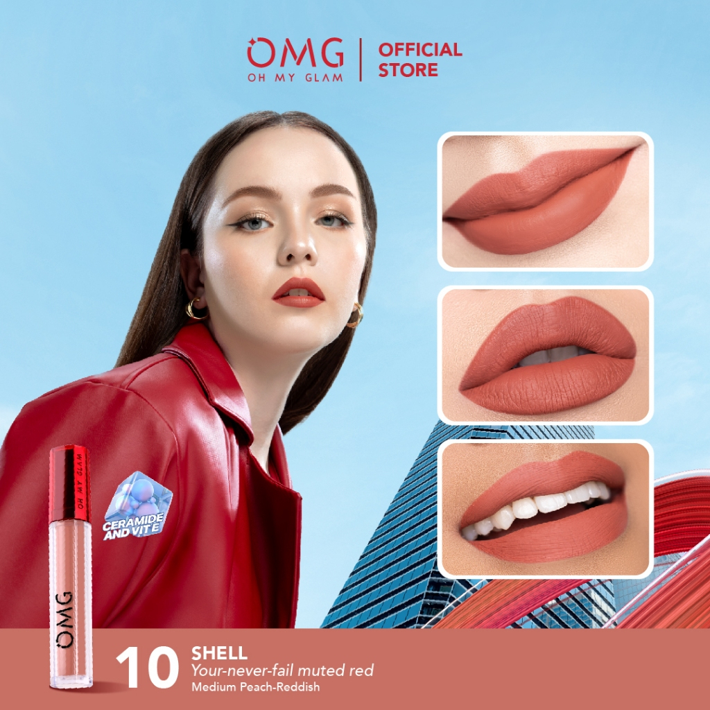 Jual Mfi Omg Oh My Glam Matte Kiss Lip Cream Bpom Lipstik Lip Cream