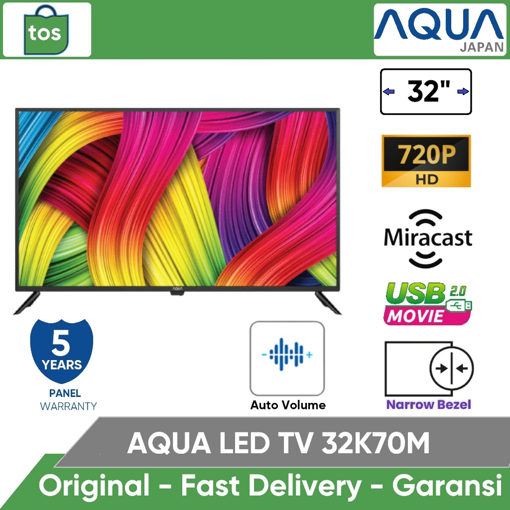 Jual Aqua Elektronik Led Tv Digital Inch Aqt K M Hd Digital Usb