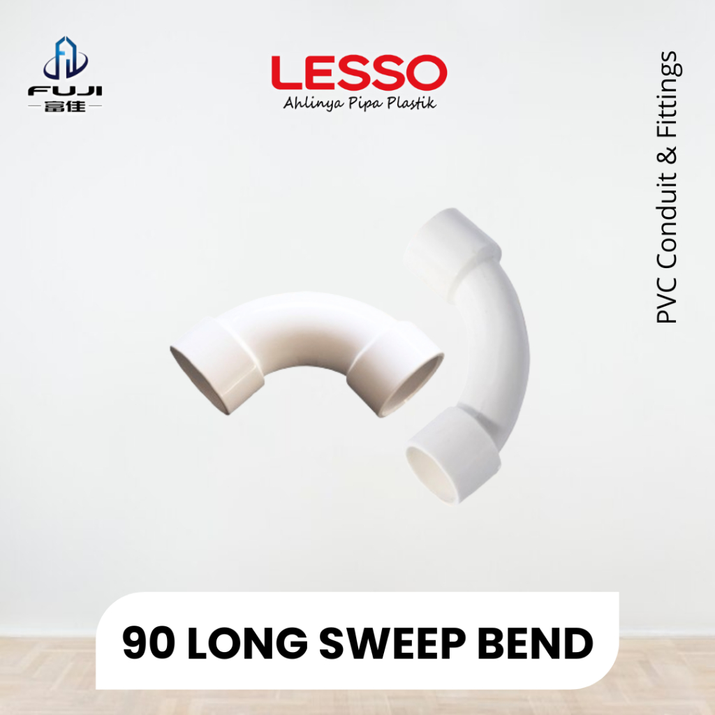 Jual Lesso Pvc Conduit Long Sweep Bend Sambungan Pipa Elbow Mm