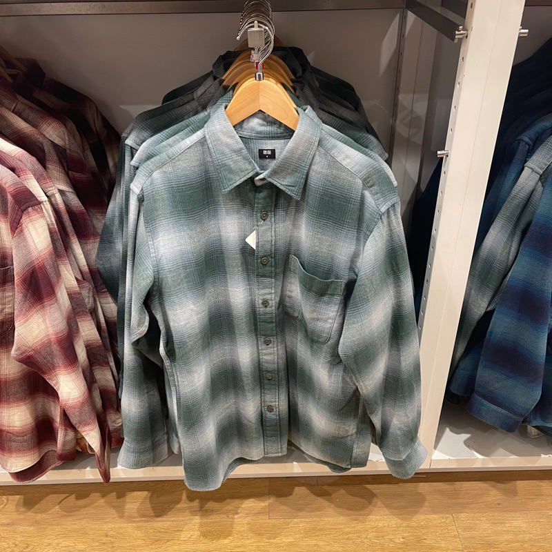 Jual Kemeja Uniqlo Man FLANNEL Jastip Jasa Titip Shopee Indonesia