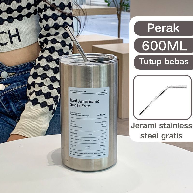 Jual Ml Stainless Steel Cangkir Tumbler Kopi Cup Portabel Botol