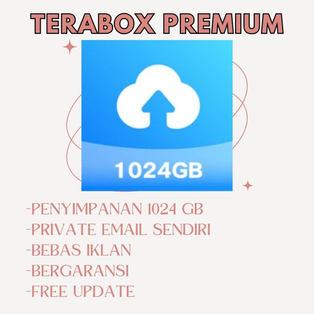 Jual TeraBox Premium 1024 GB Pro Lifetime Permanen Bergaransi Selamanya