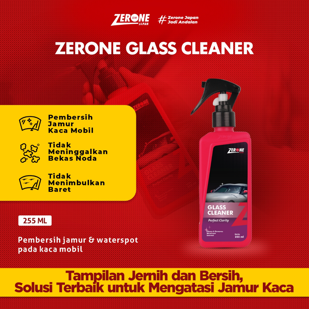 Jual Zerone Japan Glass Cleaner Cairan Pembersih Penghilang Jamur Kaca