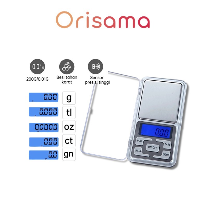 Jual Timbangan Emas Digital Mini Perhiasan Pocket Scale Shopee Indonesia