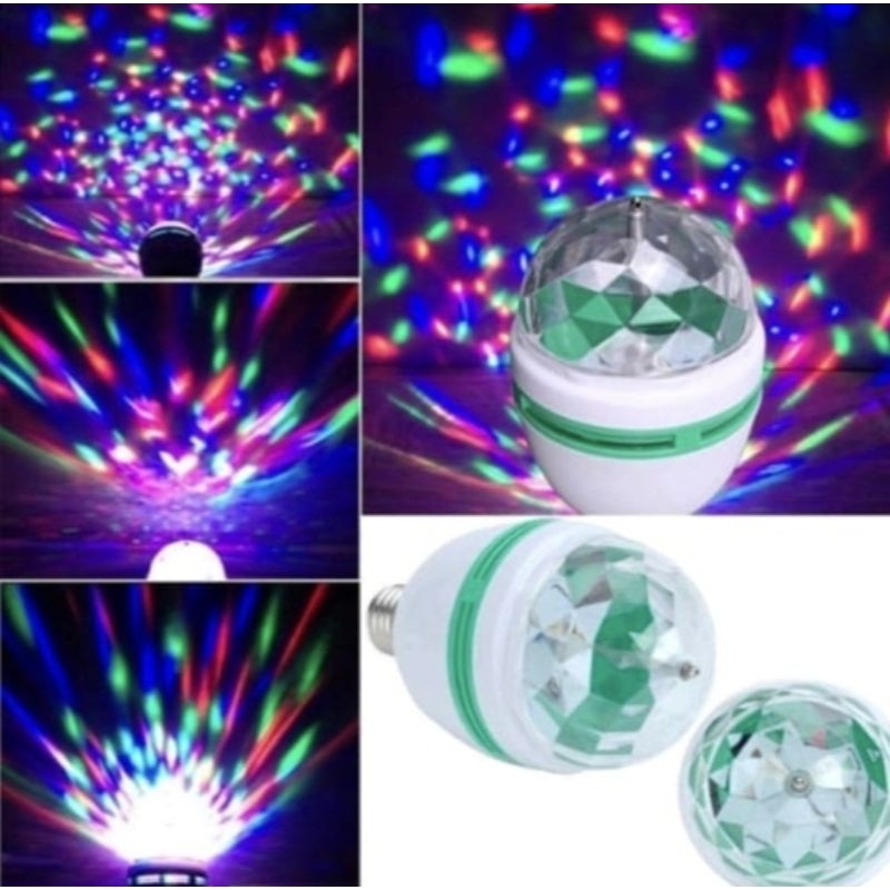 Jual Lampu Disko Disco Full Warna Led Putar Colour Rainbow Rgb Shopee