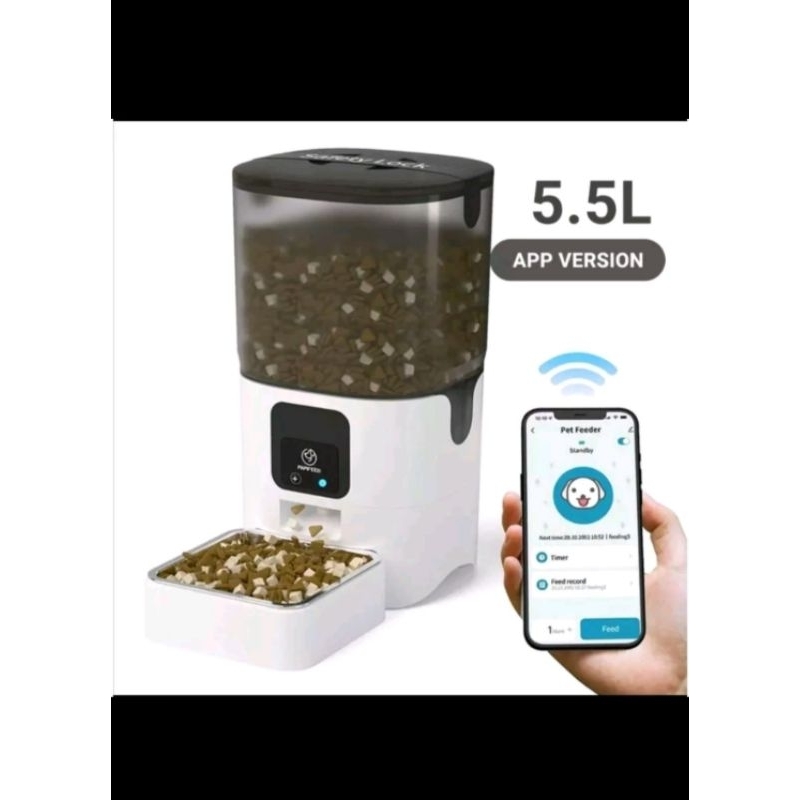 Jual Smart Wifi App Kamera Automatic Pet Feeder Dispenser Makanan