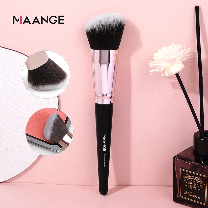 Jual Maange Brush Powder Kuas Makeup Soft Nylon Fiber Blush On Loose