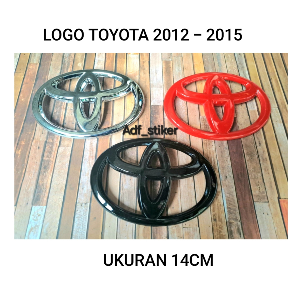 Jual Emblem Logo Depan Toyota Avanza Innova Ukuran Cm