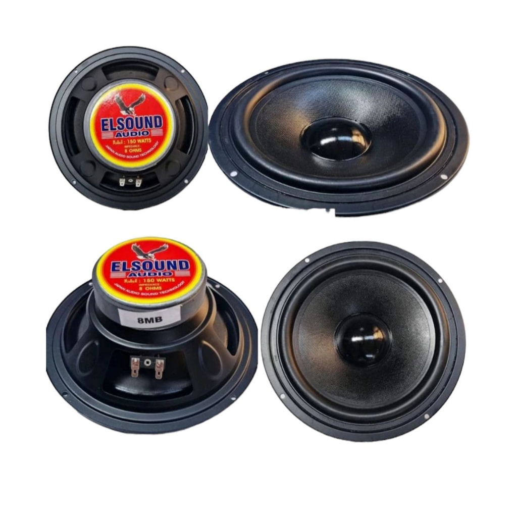 Jual SPEAKER ELSOUND 8 INCH MAGNET BESAR 150 WATT HITAM JAPAN AUDIO