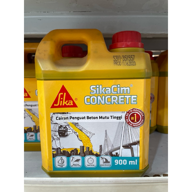 Jual Cairan Obat Pengeras Penguat Beton SikaCim Concrete Additive 900ml