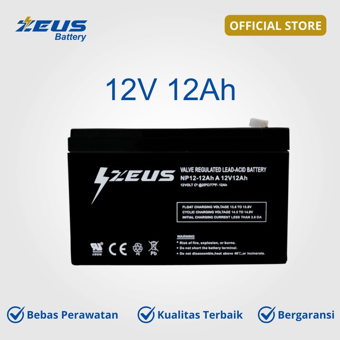 Jual Aki Selis Sepeda Listrik Murai VRLA 12v 12Ah 12v12ah Zeus