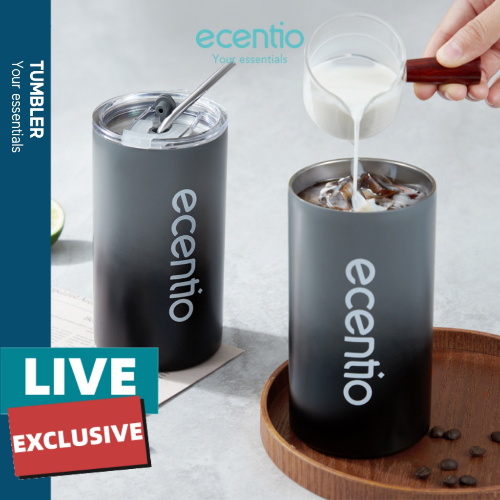 Jual Live Exclusiveecentio Tumbler Mug Sedotan Vcuum Insulated Kopi