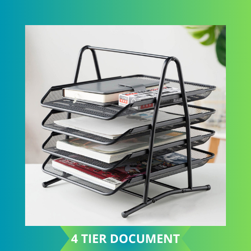 Jual RAK DOKUMEN 4 SUSUN BESI 4 TIER DOCUMENT TRAY DOKUMENT TRAY