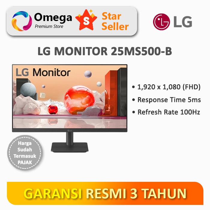 Jual Monitor LG 25MS500 B 25 FHD With AMD FreeSync 100Hz Shopee