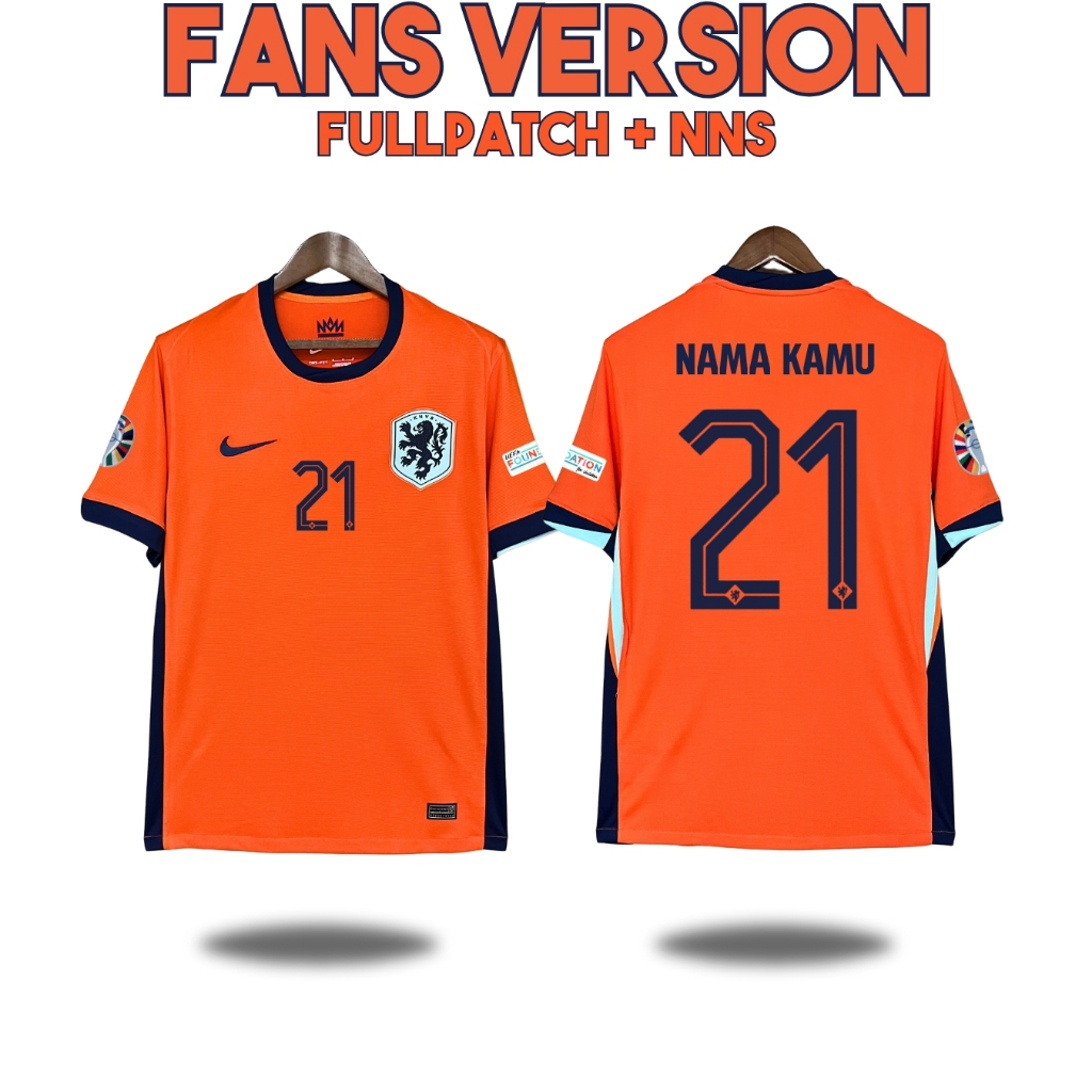 Jual FANS Jersey BELANDA 2024 Baju Sepak Bola Grade Ori Timnas Negara