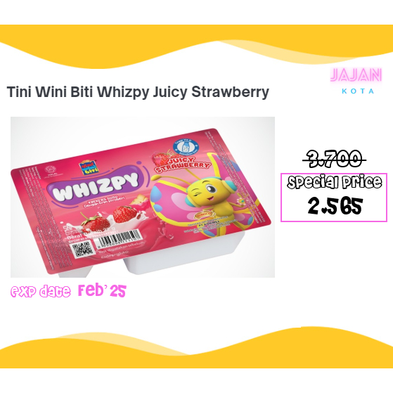 Jual Tini Wini Biti Whizpy Strawberry Shopee Indonesia