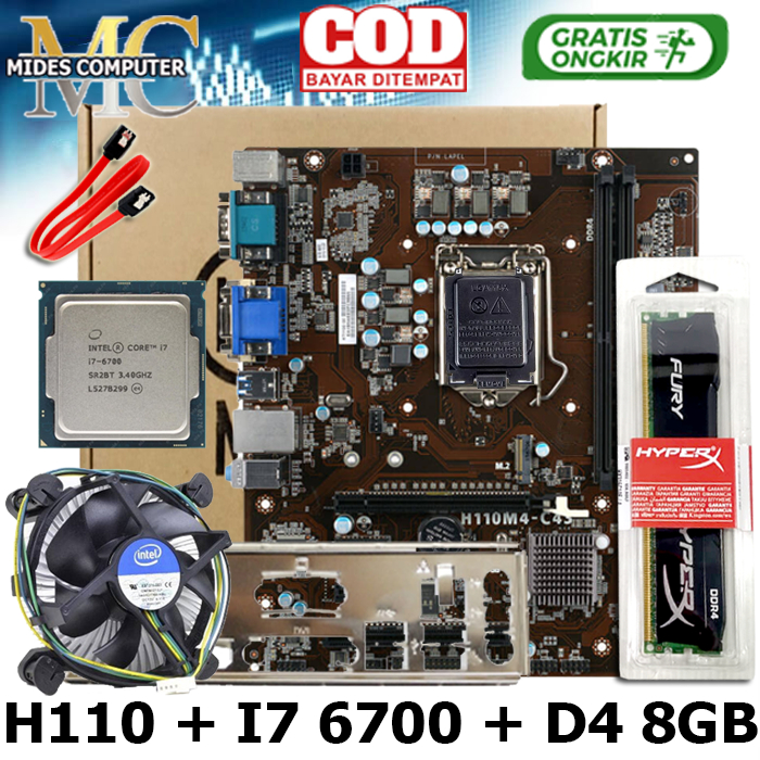 Jual Mobo Motherboard Mainboard H110 Onboard LGA 1151 Shopee Indonesia