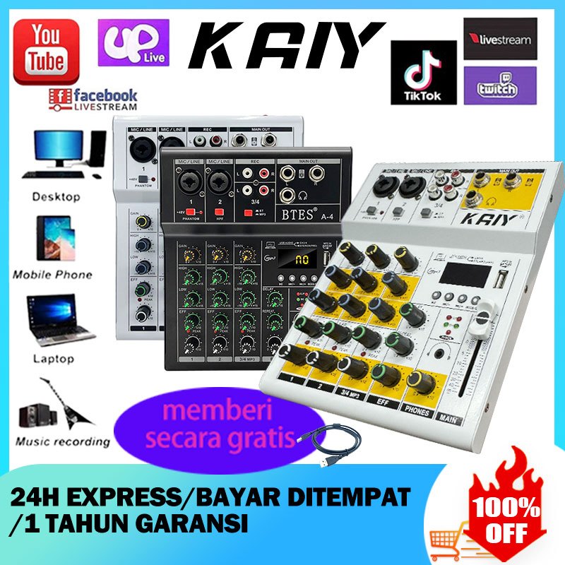 Jual Kaiy Mixer Audio Mixer Chanel Murah Mixer Audio Mixer Chanel