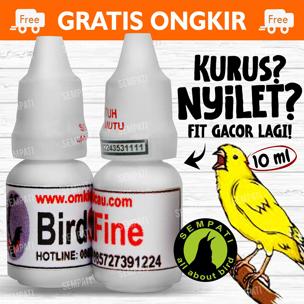 Jual BIRD FINE OM KICAU OBAT BURUNG SAKIT KURUS UNTUK BURUNG LOVEBIRD