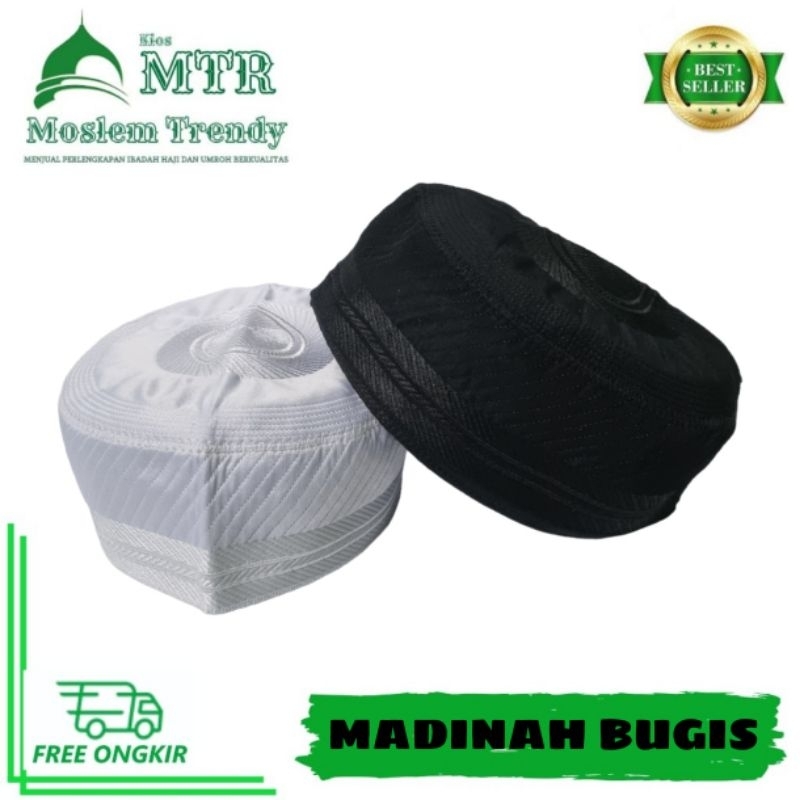 Jual Peci Kopiah Haji Madinah Bugis Bangladesh Original Murah Shopee