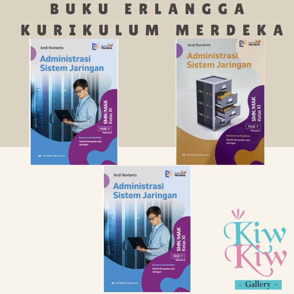 Jual Buku Administrasi Sistem Jaringan Kelas 11 SMK MAK Vol 1 Dan Vol