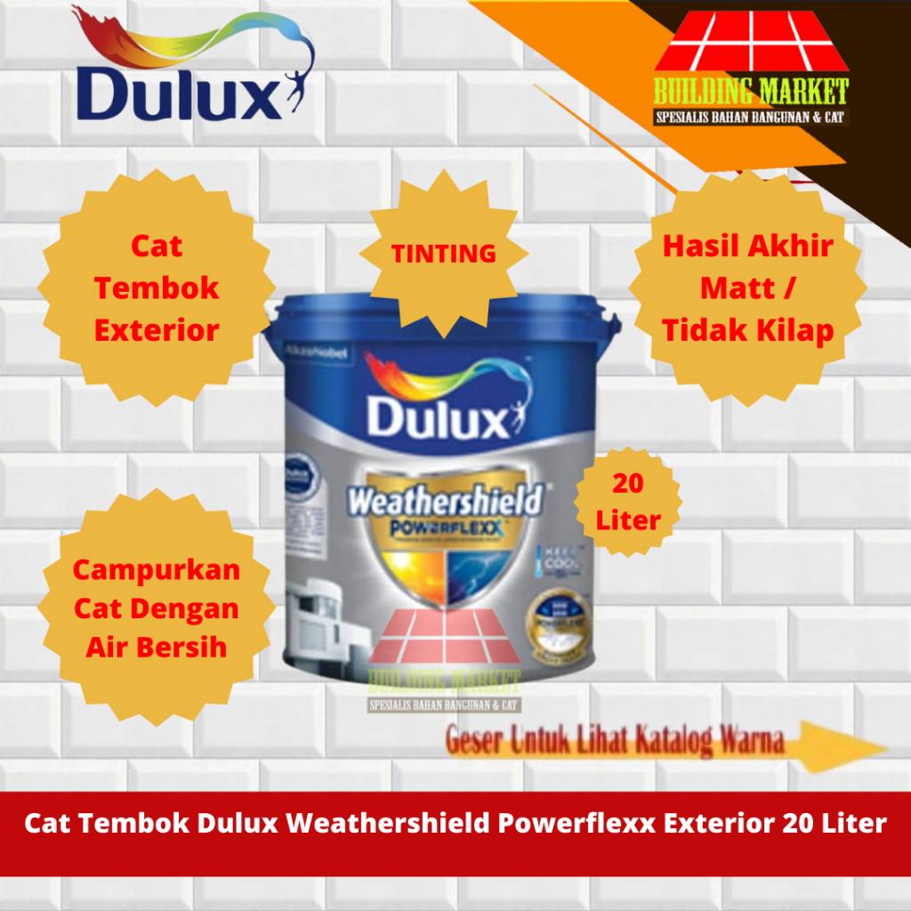 Jual Cat Tembok Tinting Dulux Weathershield Powerflexx Exterior 20