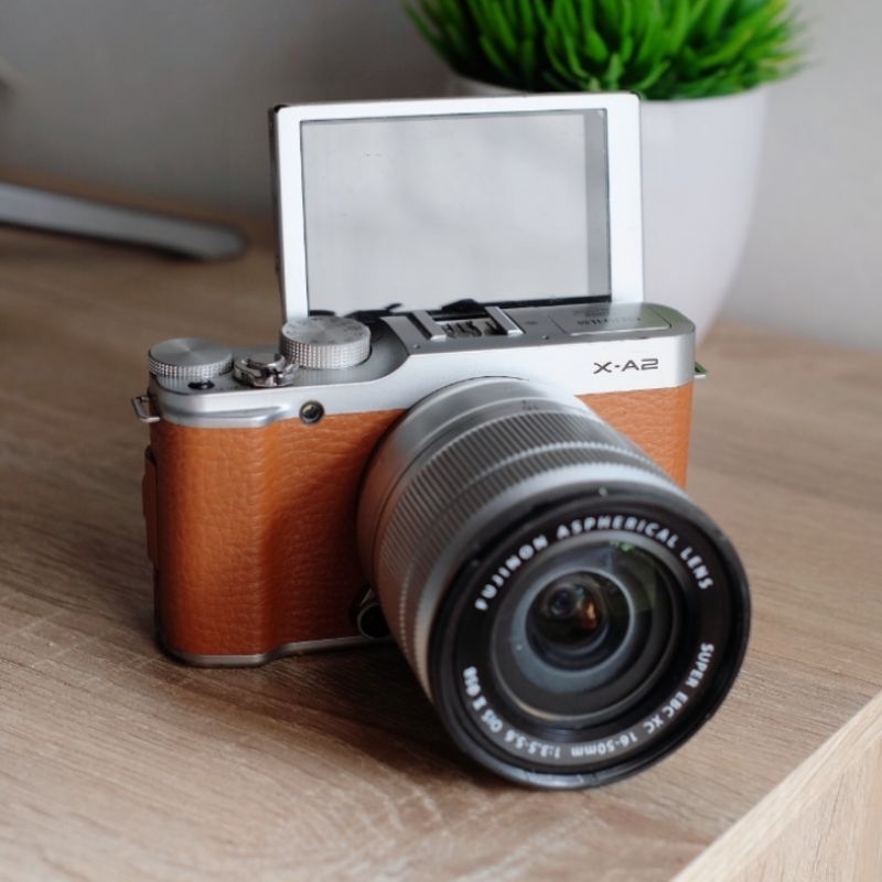 Jual Fujifilm Xa2 Brown Mulus Wifi Layar Flip Lensa Kit Mirrorless