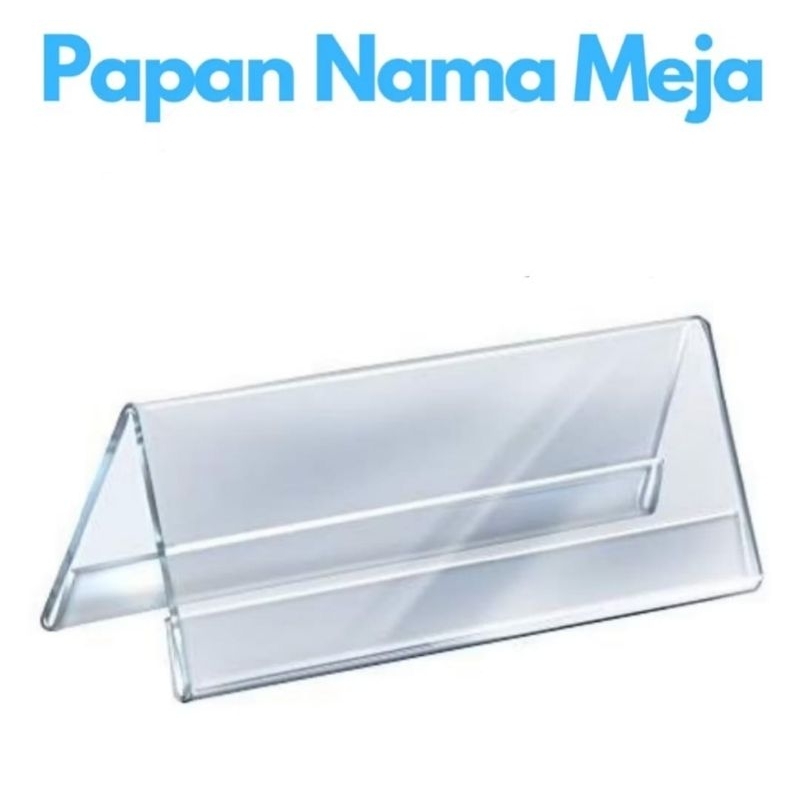 Jual Papan Nama Meja Selip Akrilik Acrylic Name Tag Nametag Desk