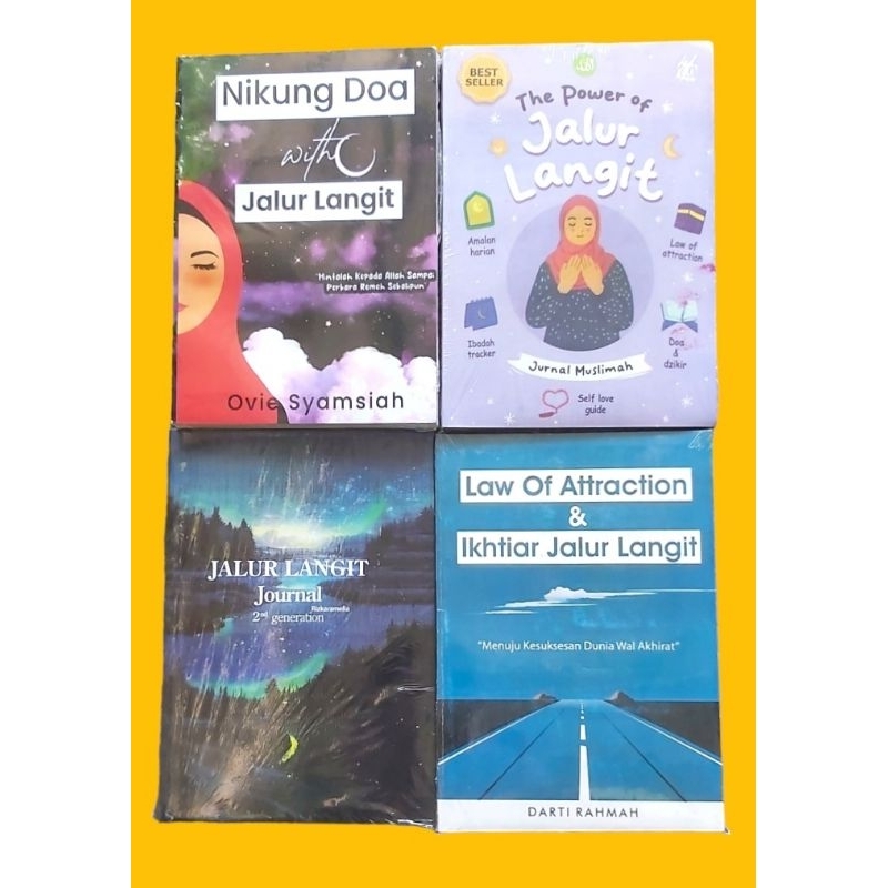 Jual Paket 4 Buku Nikung Doa Power Jalur Langit Jalur Langit