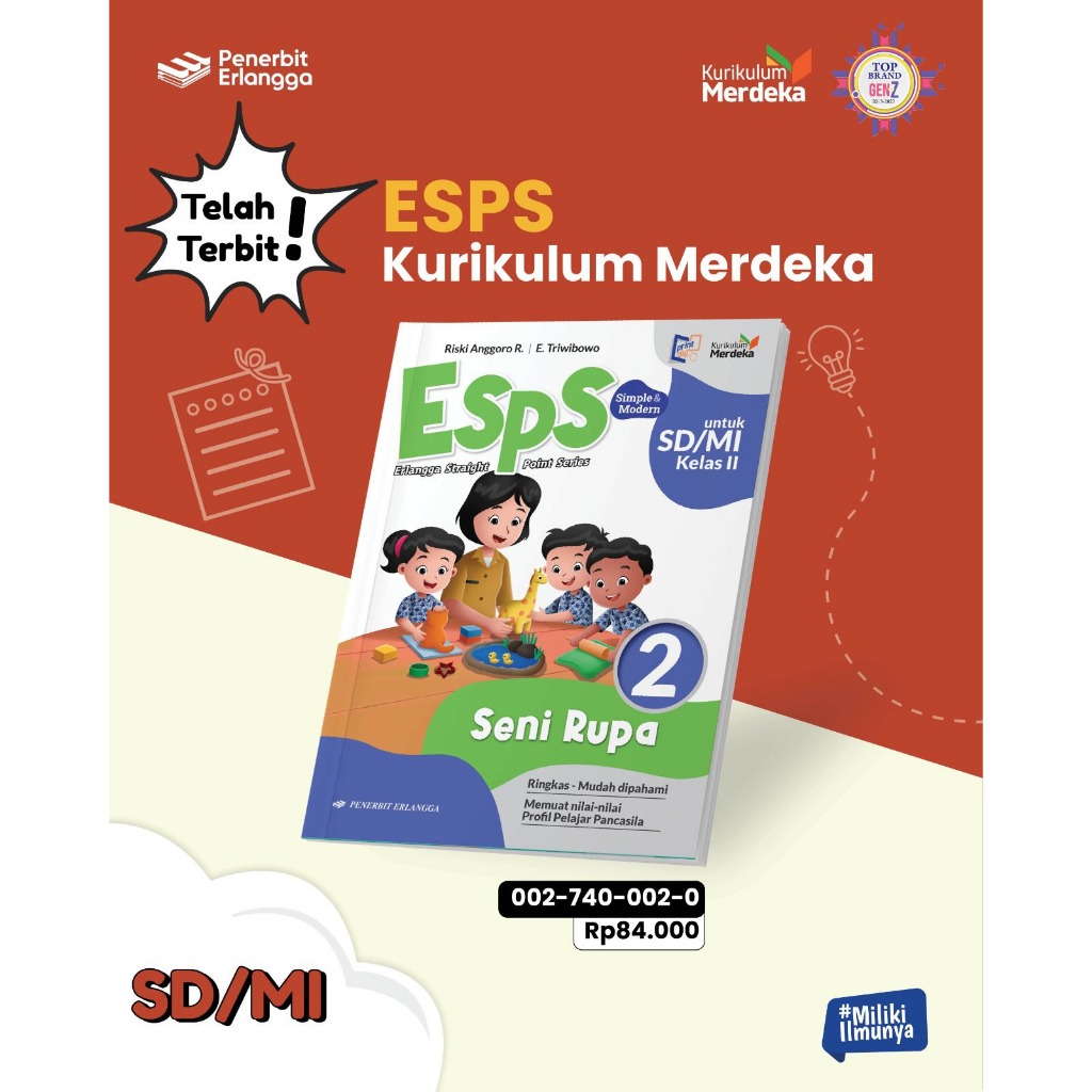 Jual ESPS SENI RUPA SD MI KELAS 2 SPS Pendidikan Pancasila PPKN SD