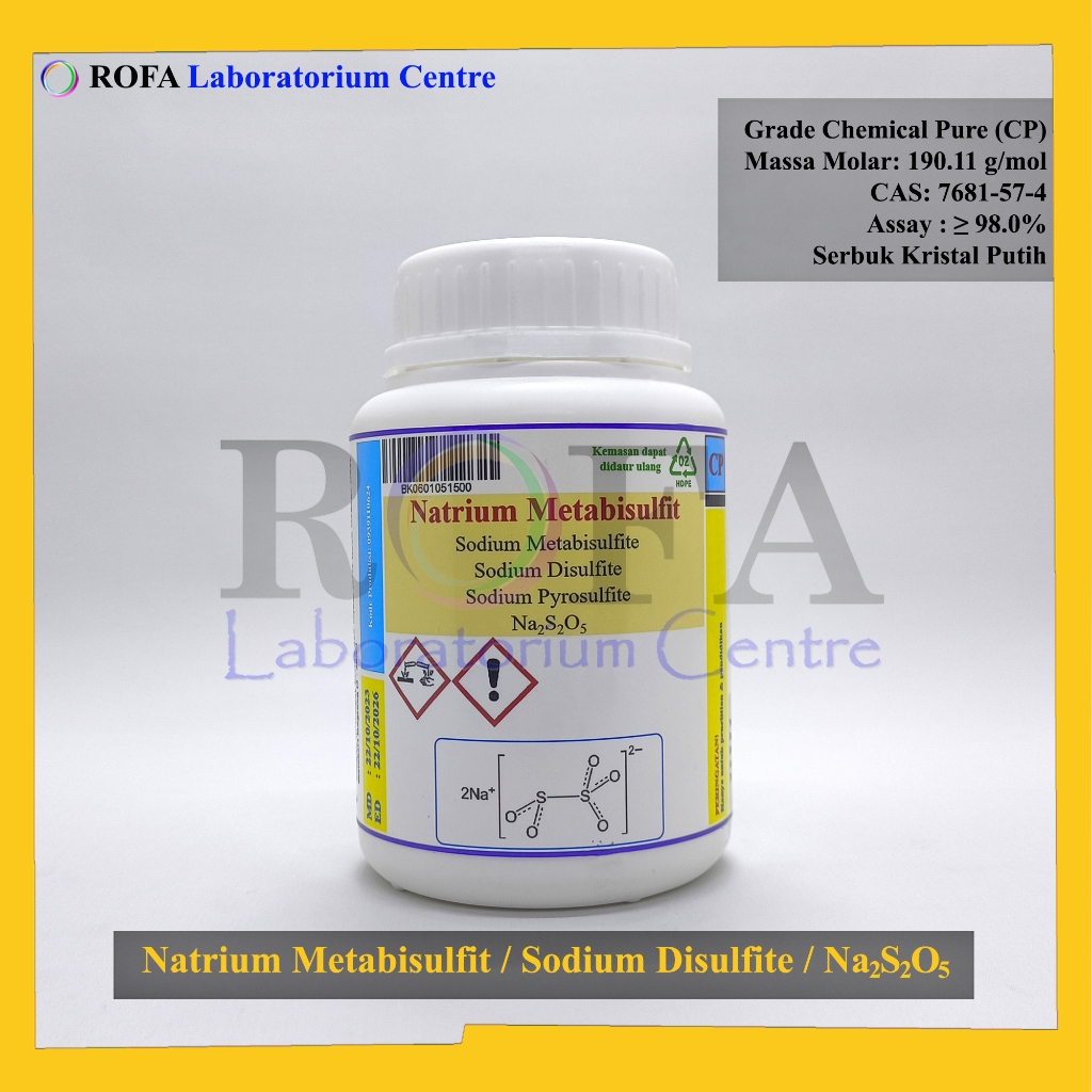 Jual Natrium Metabisulfit Sodium Metabisulfite Sodium Disulfite