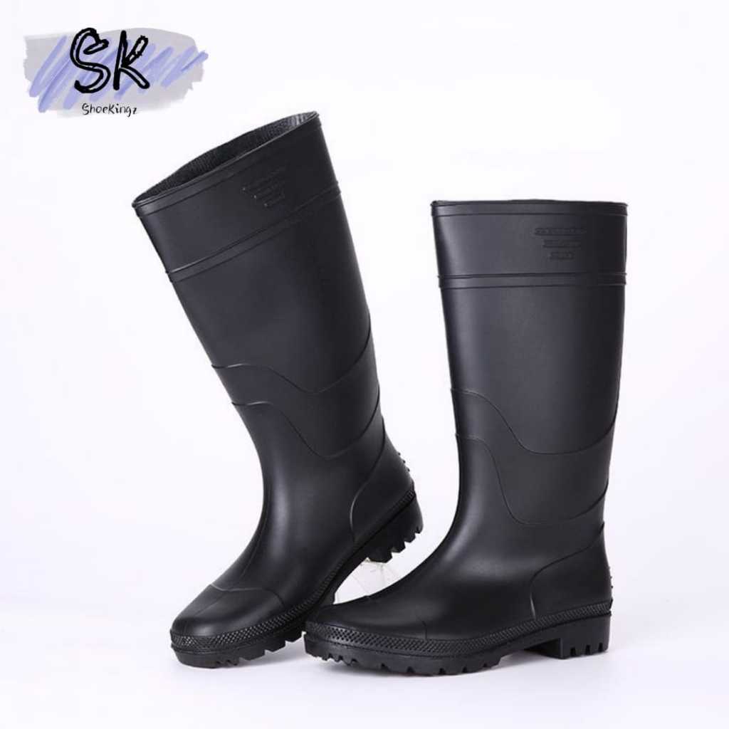 Jual Sepatu Boot Tinggi Boots Karet Anti Slip Tahan Air Perkebunan