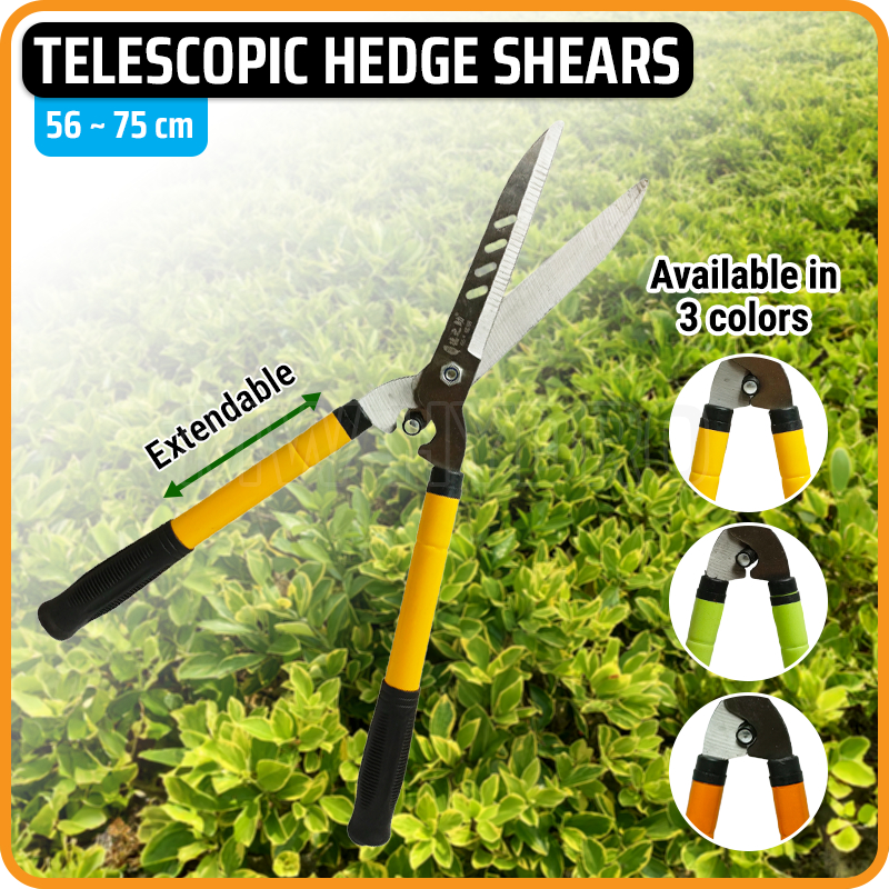 Jual Gardening Telescopic Hedge Shears Retractable Extendable Gunting