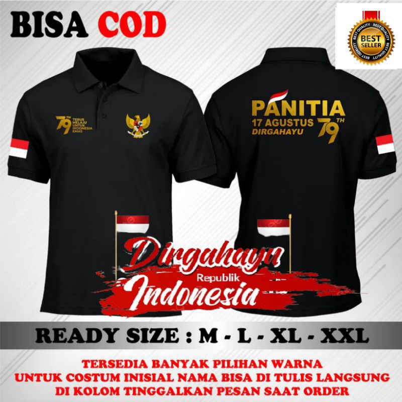 Jual Kaos Kerah Polo Panitia Kemerdekaan Agustus Kaos Panitia