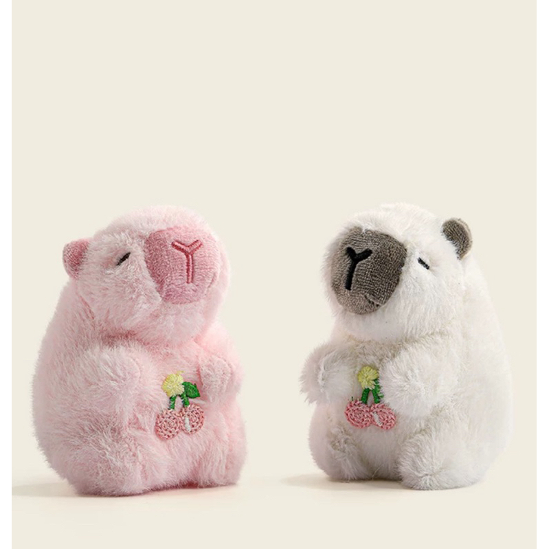 Jual PO CAPYBARA CHERRY KEYCHAIN PLUSH DOLL Gantungan Tas Kunci