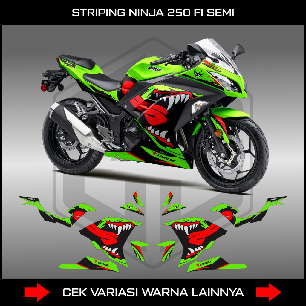 Jual Stiker Striping Motor Ninja Fi Old Semifull Body Decal Ninja