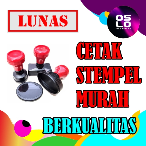 Jual Stempel Perusahaan Logo Nama Tandatangan Lunas Stample Flash