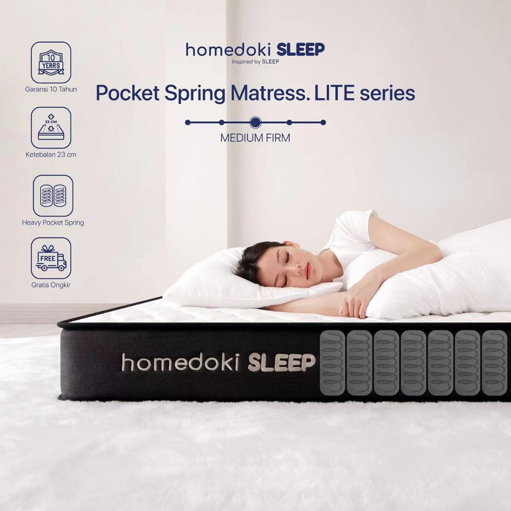 Jual Homedoki LITE Series Pocket Spring Kasur Kasur Spring Matras