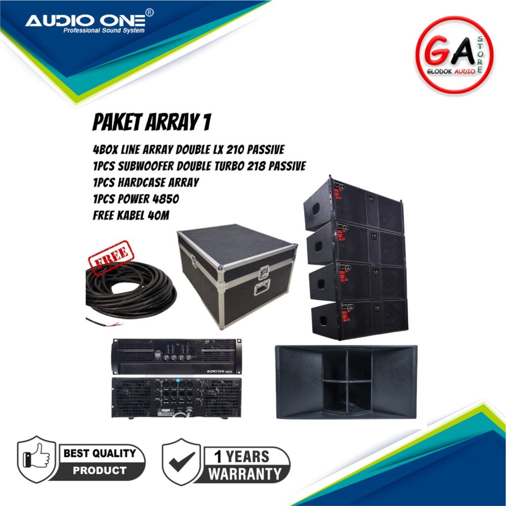 Jual Paket Sound System Lapangan Line Array Murah Audio One Garansi 1