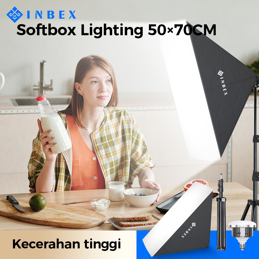 Jual Inbex Lighting Studio Softbox Lighting Paket Studio Foto Light