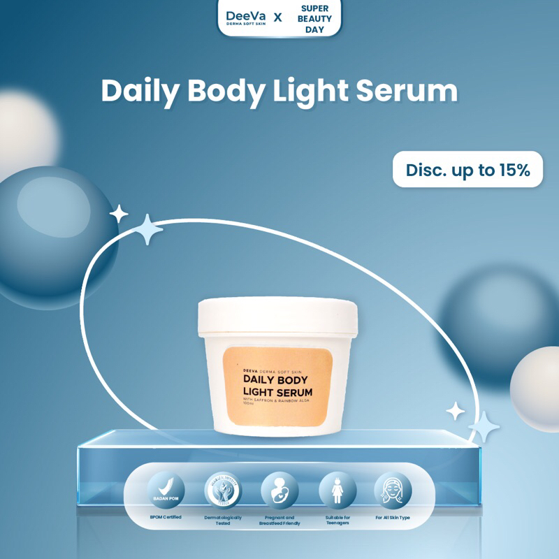 Jual Deeva Derma Soft Skin Daily Light Body Serum Melembapkan Dan