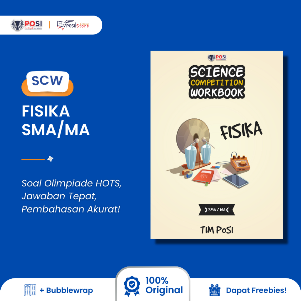 Jual Buku POSI Olimpiade Persiapan OSN SCW FISIKA SMA MA Full Soal