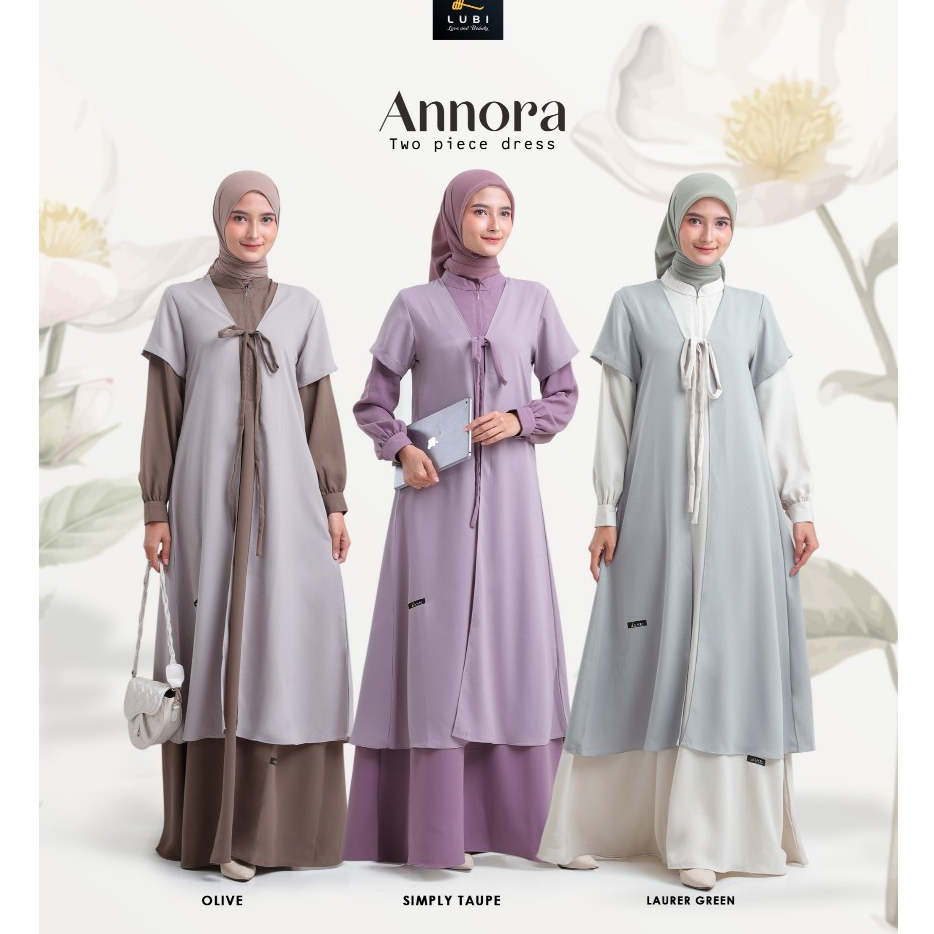 Jual GAMIS LUBI ANNORA DRESS TERBARU DRESS KEKINIAN DAILY CASUAL BAJU